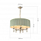 SL1121.103.05 Светильник подвесной ST-Luce Никель/Оливковый E14 5*40W ОЛЕО